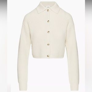 Aritzia -Wilfred - Next Door Sweater - Light Birch -Size Large